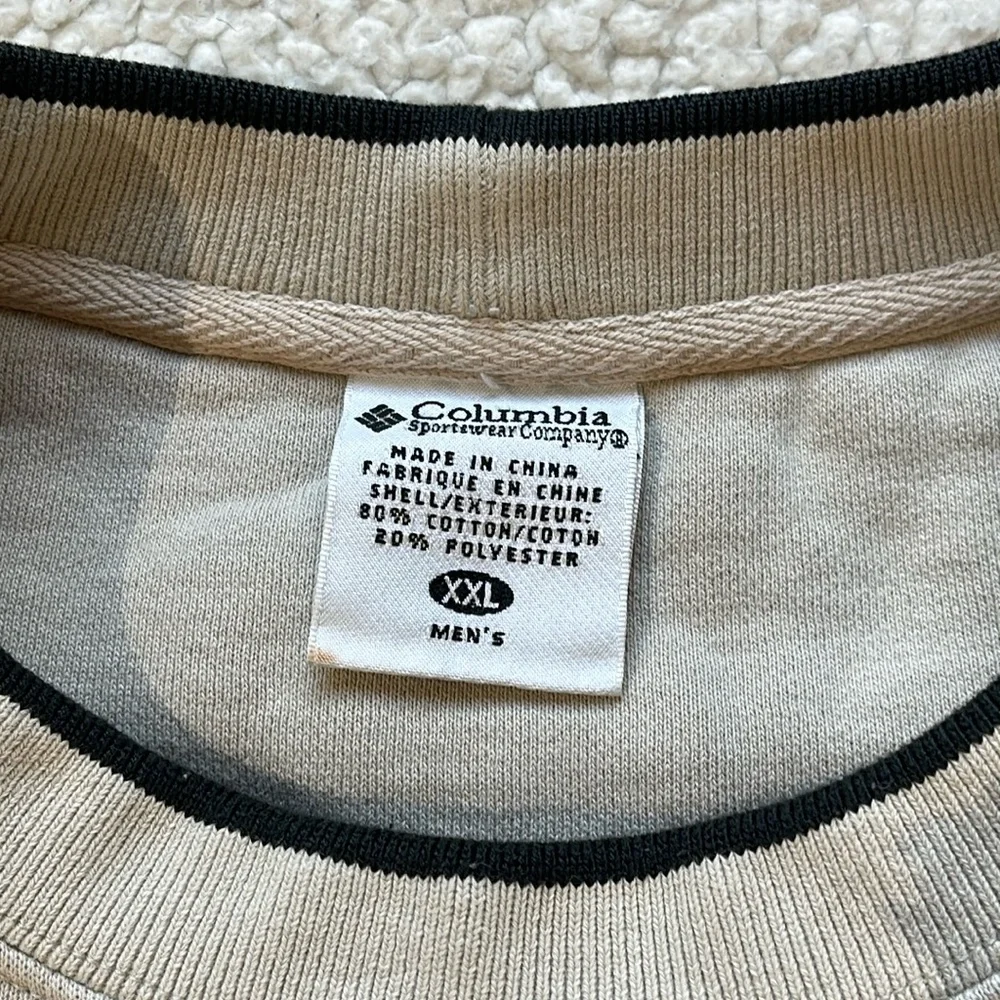 Rare Vintage 90s Columbia Thick Essential Embroidered Crewneck Sweatshirt - Picture 5 of 6
